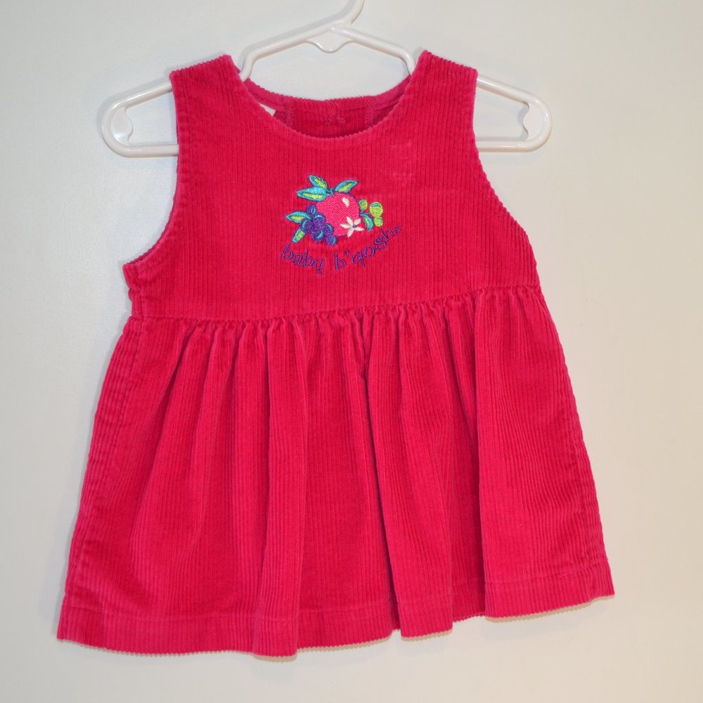 Baby B'gosh pink cord jumper
